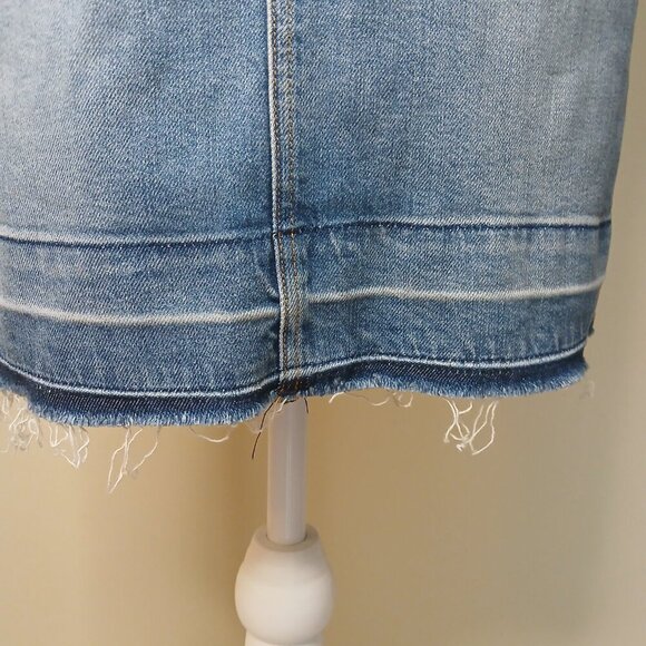Women's Hudson Remi High Rise Denim Pencil Skirt Blue Size 25 - Picture 7 of 13